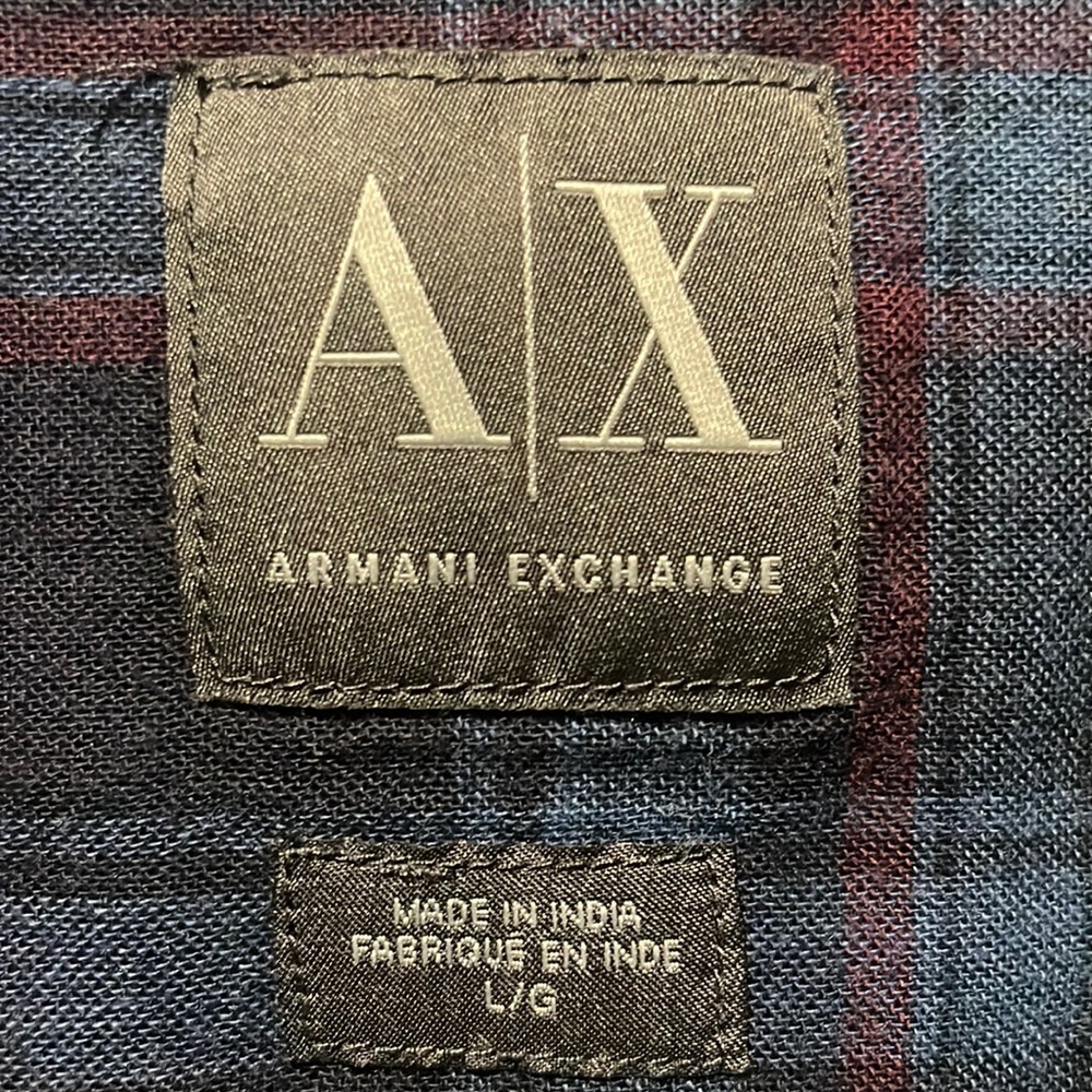 Armani Exchange two-tone fade button down dress shirt - Large - Picture 3 of 10